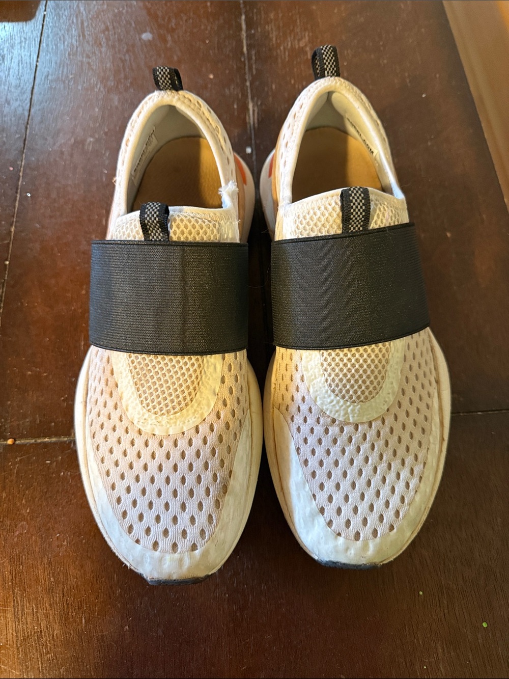 Sorel Cream Mesh Slip-On Athletic Sneakers with Black Strap